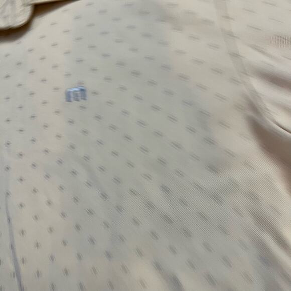 Travis Mathew Polo Shirt Mens Large Golf All Over Print Yellow Pima - Picture 2 of 8